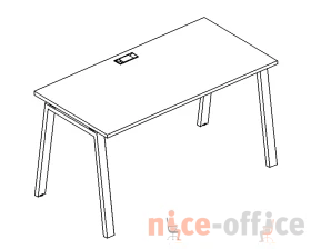 Стол письменный на металлокаркасе TRE 180x80x75 A4.PRO images