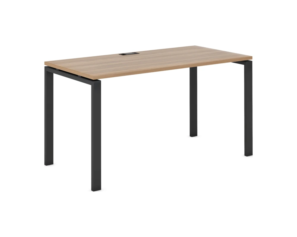 Стол письменный на П образном м/к 60х30 1000x800x750 Эвалюшн / Evolution Дуб честерфилд/Антрацит