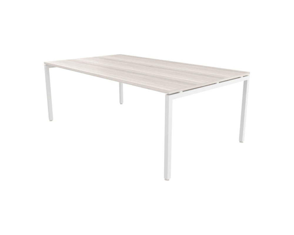 Стол переговоров без подрозетника белый 240х120х76 Steel