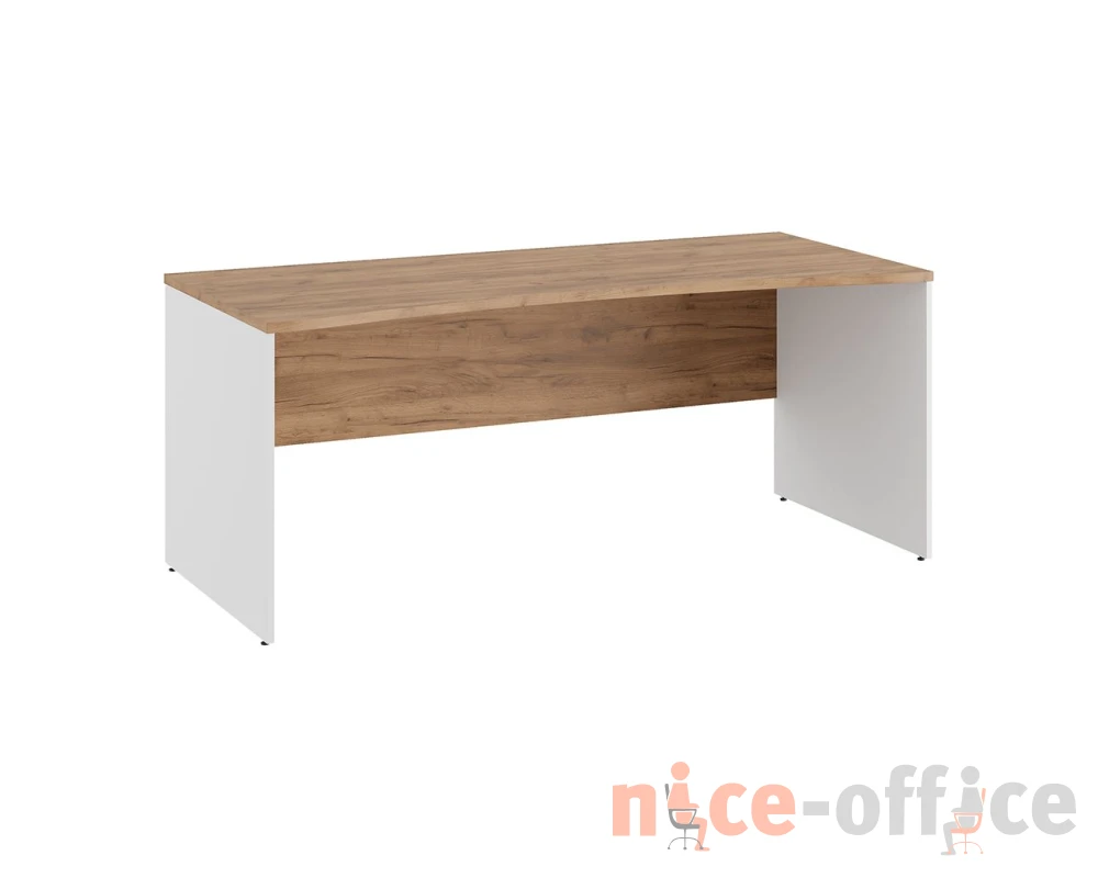 Стол линза 180x80x75 Тесс / Tess Дуб крафт золотой/Белый