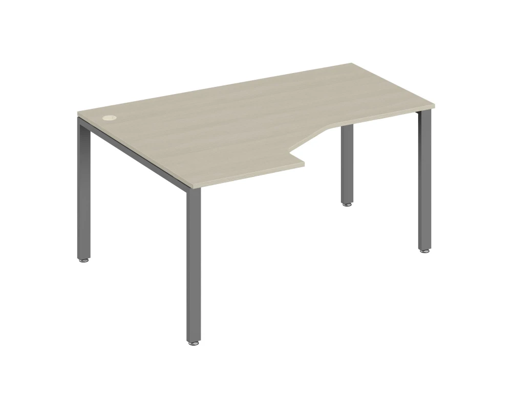 Эргономичный стол левый 160 Тренд Метал / Trend Metal Дуб феррара/Антрацит