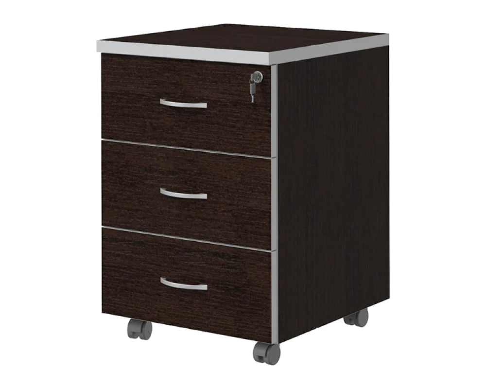 Тумба подкатная с 3 ящиками Свифт / Swift Венге