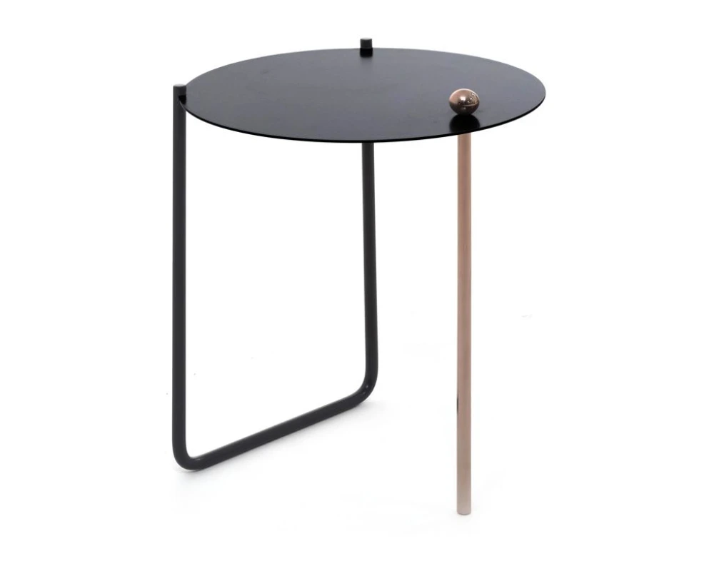 Стол кофейный 38x48 Coffee Neo S Черный/Бронзовый