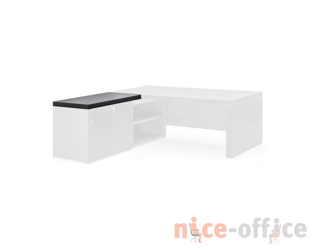 Топ приставки/опорной тумбы 110x60x6 Titano Черное дерево