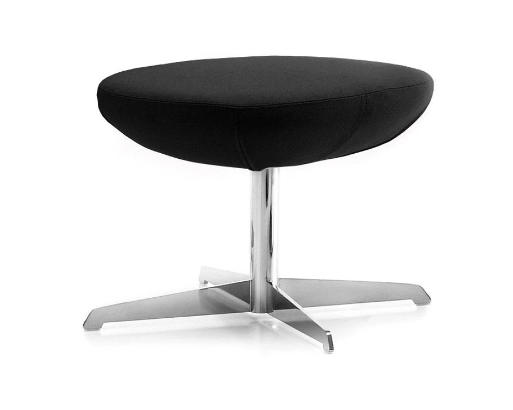 Пуф Elegance/Noble Натуральная кожа, Черный