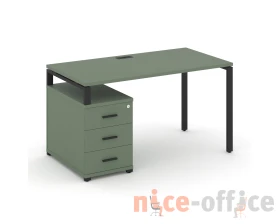 Стол письменный с 1 опорной тумбой CN.SP-302 B 1180/1546x720x750 Концепт / Concept images