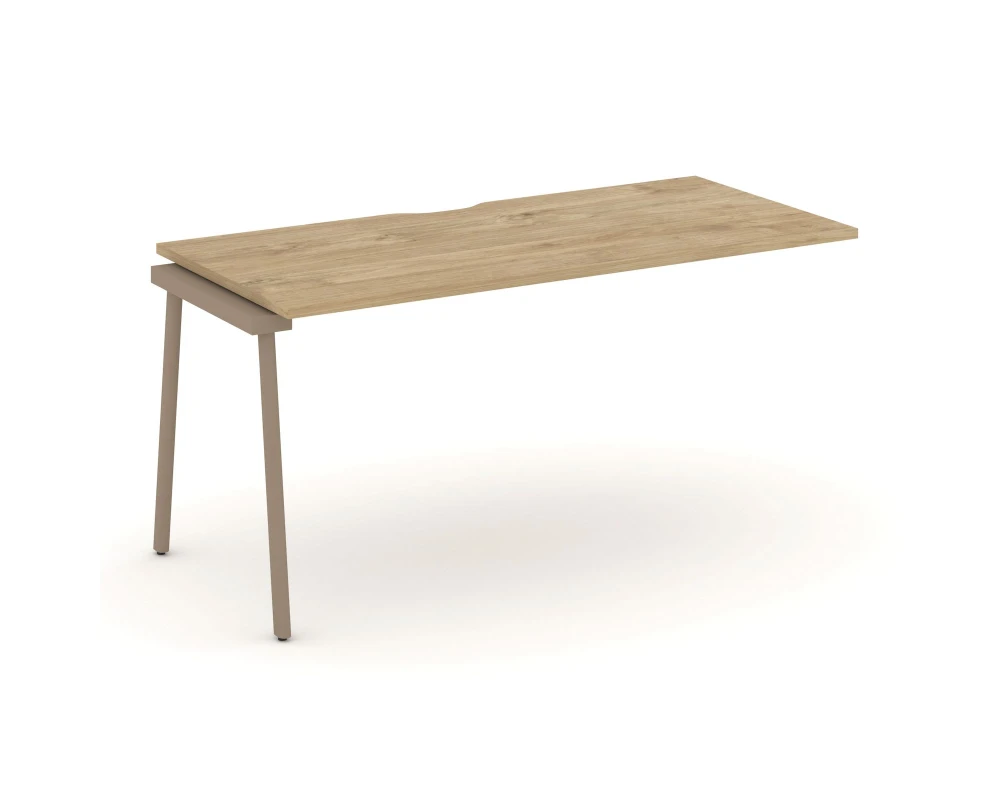 Наборный элемент рабочей станциии с вырезом на плоскоовальной трубе 158x73x75 Эстетика / Estetica