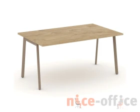 Стол переговорный на плоскоовальной трубе 158x98x75 Эстетика / Estetica images
