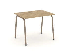 Стол рабочий с лючком на круглой трубе 98x73x75 Эстетика / Estetica images