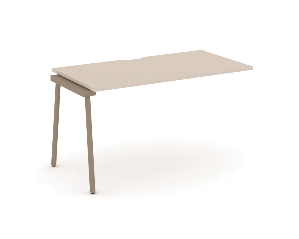 Наборный элемент рабочей станциии с вырезом на плоскоовальной трубе 138x73x75 Эстетика / Estetica