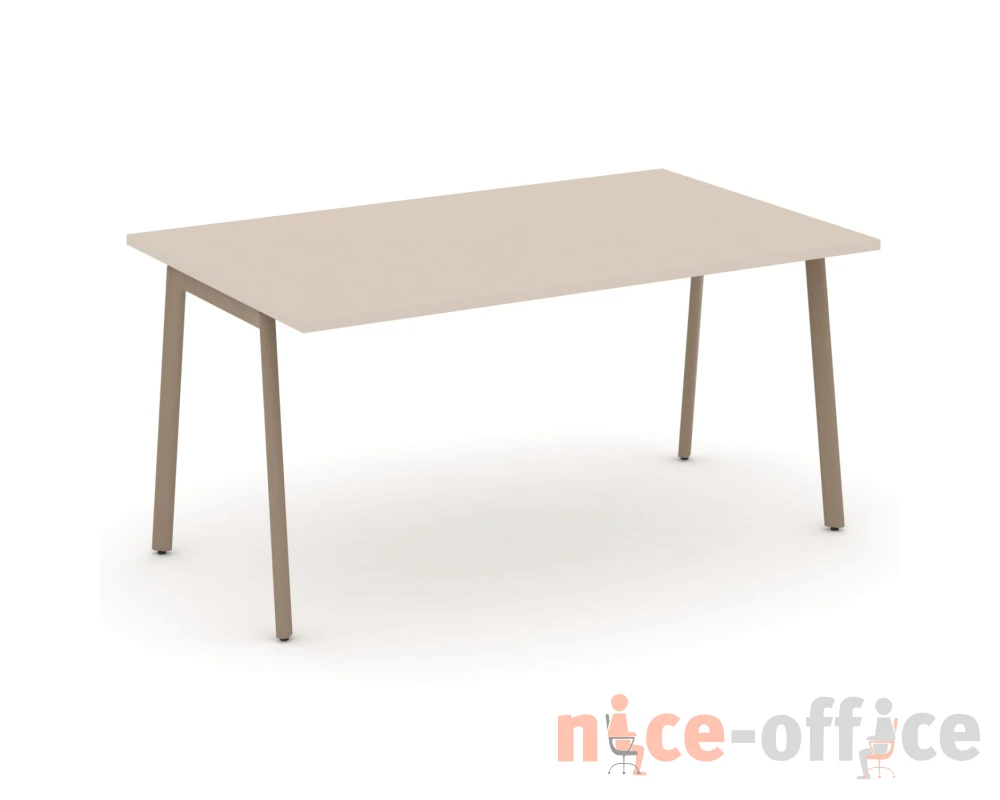 Стол переговорный на плоскоовальной трубе 158x98x75 Эстетика / Estetica