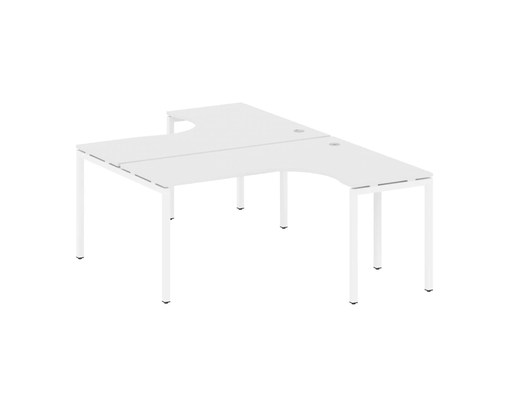 Рабочая станция криволинейная на П-образном м/к 1600x2435x750 Метал Систем Куатро 4х4 / Metal System Quattro 4x4