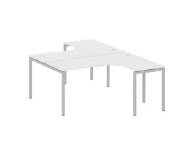 Рабочая станция криволинейная на П-образном м/к 1600x2435x750 Метал Систем Куатро 4х4 / Metal System Quattro 4x4 images