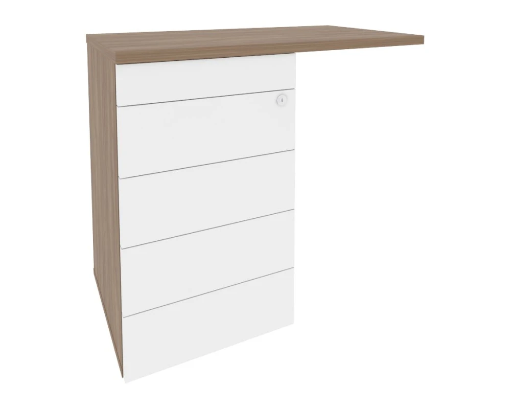 Тумба приставная (TIP-ON) (универсальная л/пр) 842x460x750 Оникс Директ / Onix Direct