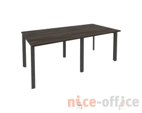 Стол переговорный (2 столешницы) на П-образном м/к 1960x980x750 Оникс / Onix images