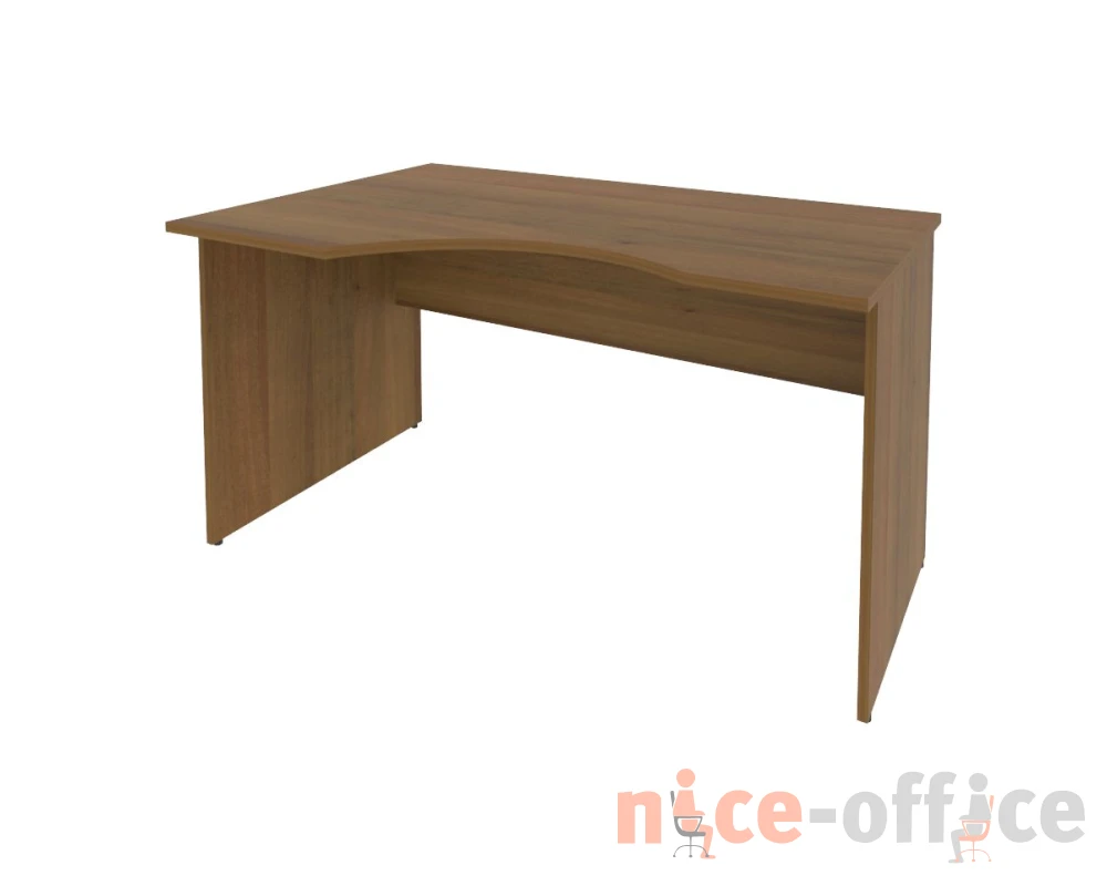 Офисный стол криволинейный левый 1400x900x755 Рива / Riva
