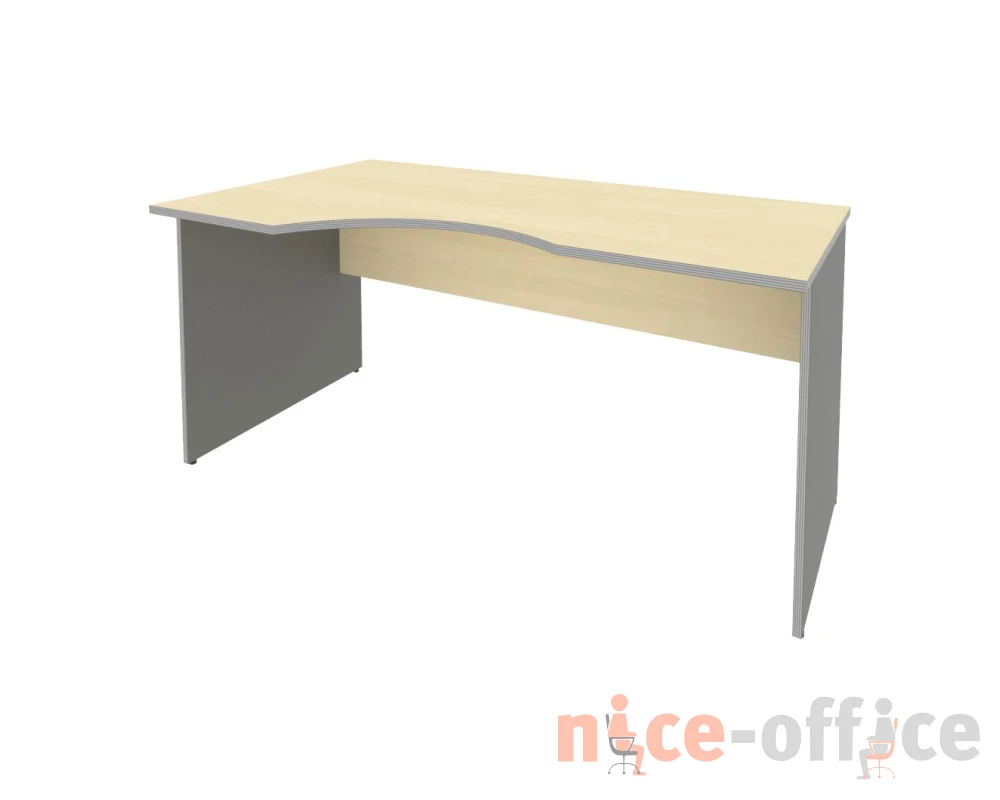 Офисный стол криволинейный левый 1600x900x755 Рива / Riva