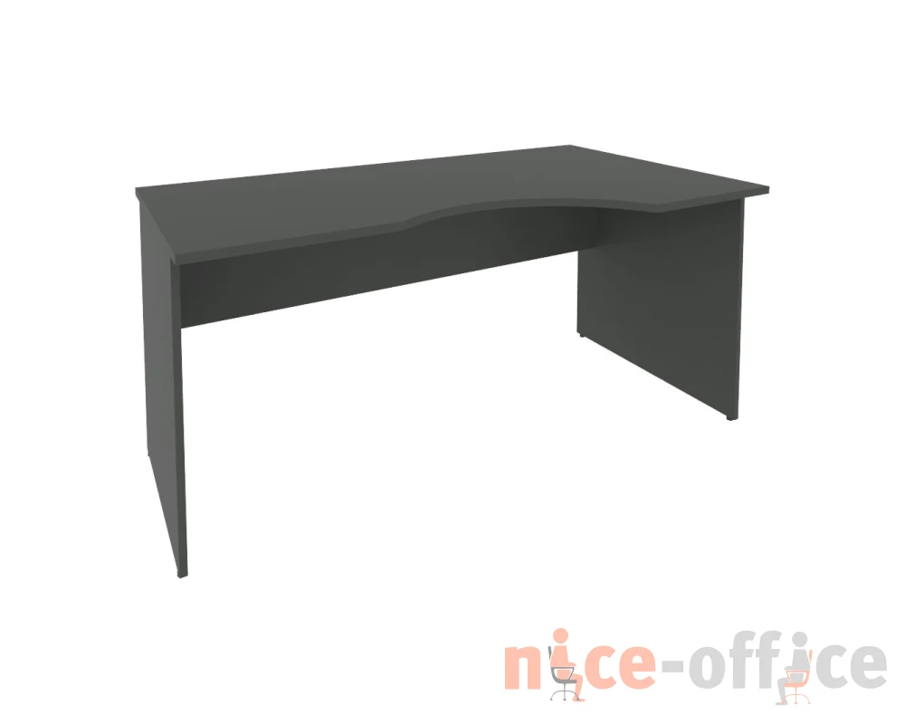 Офисный стол криволинейный правый 1600x900x755 Рива / Riva