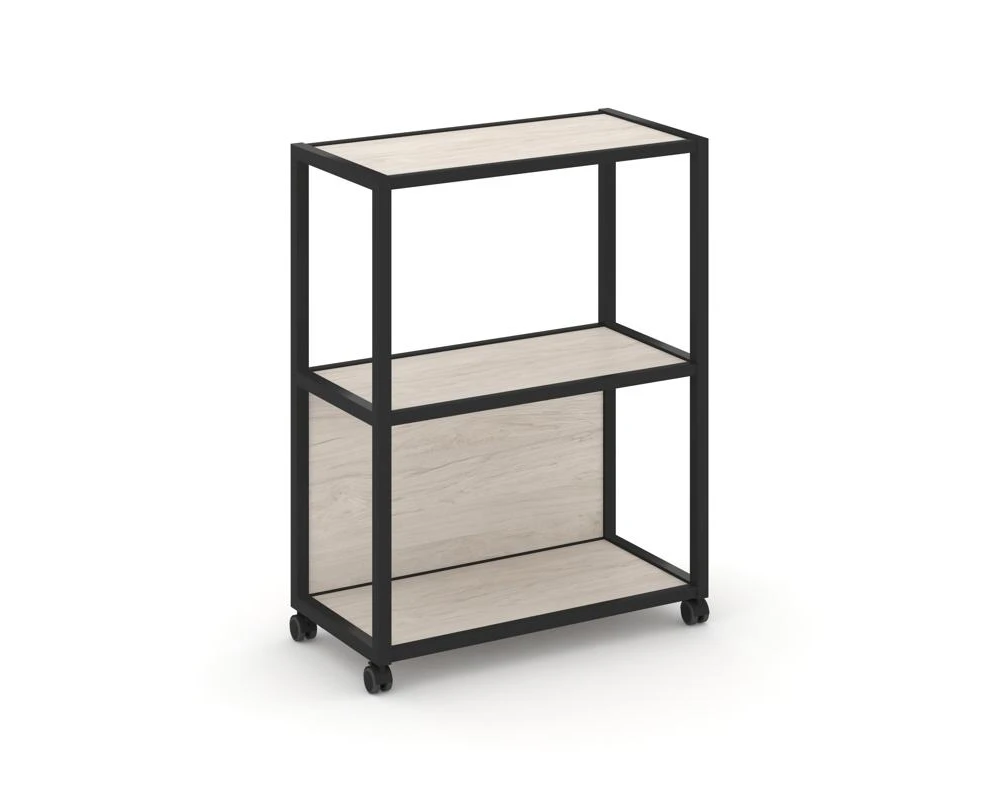 Стеллаж 3 уровня 1 секция VR.LT-STK-302.12 1200x400x1046 Шелф Мобайл / Shelf Mobile