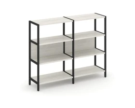 Двухсекционный стеллаж трехярусный Шелф Систем / Shelf System images