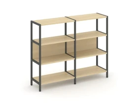 Двухсекционный стеллаж трехярусный Шелф Систем / Shelf System images