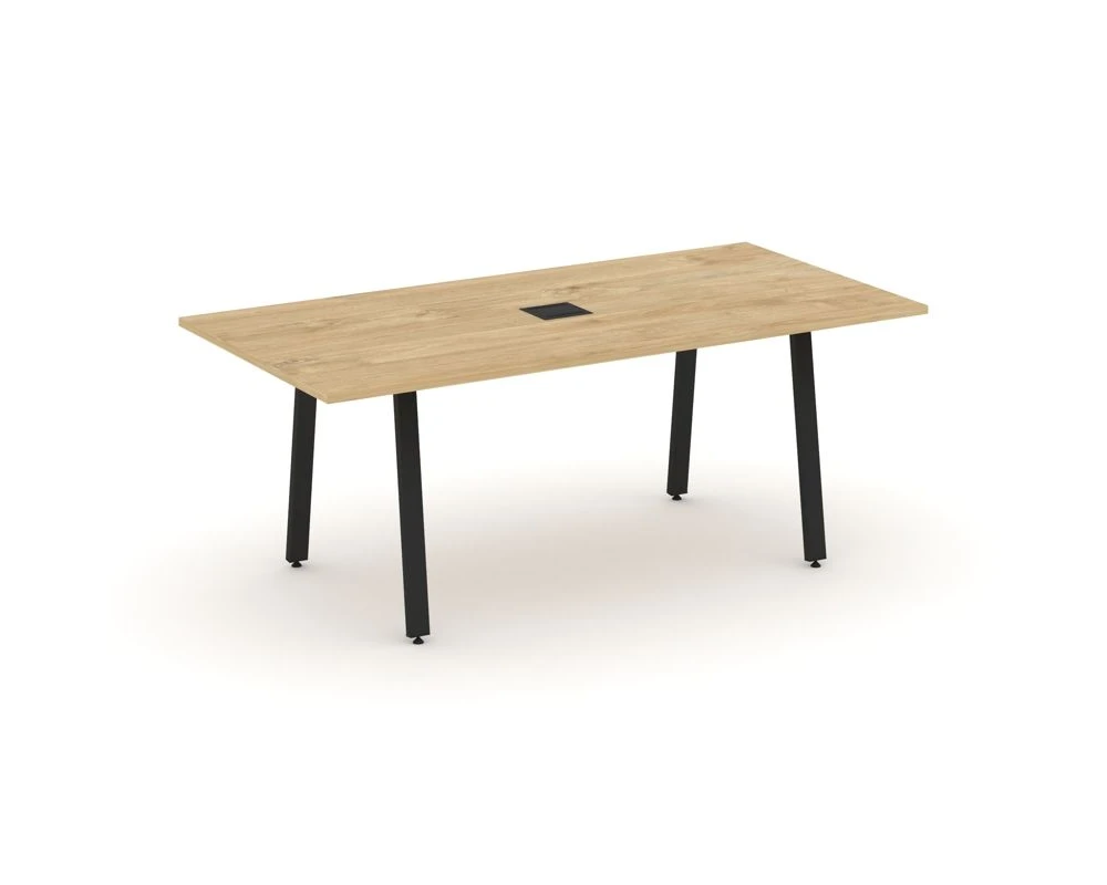 Стол переговорный на А-образном каркасе с лючком 1980x980x750 Стайл Проджект Директ / Style Project Direct