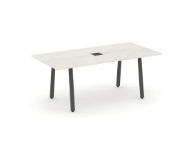 Стол переговорный на А-образном каркасе с лючком 1980x980x750 Стайл Проджект Директ / Style Project Direct images