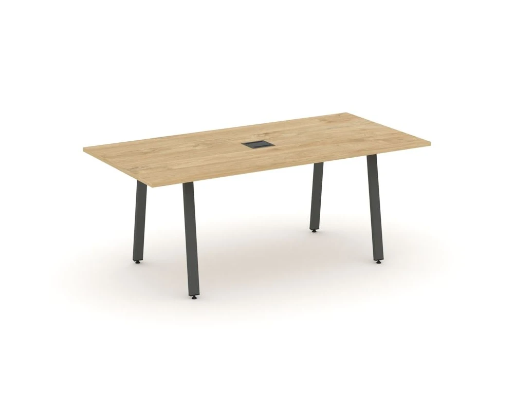 Стол переговорный на А-образном каркасе с лючком 1980x980x750 Стайл Проджект Директ / Style Project Direct