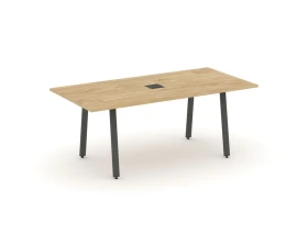Стол переговорный на А-образном каркасе с лючком 1980x980x750 Стайл Проджект Директ / Style Project Direct images