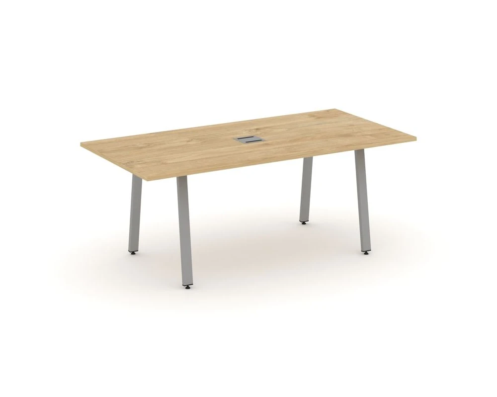 Стол переговорный на А-образном каркасе с лючком 1980x980x750 Стайл Проджект Директ / Style Project Direct