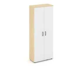 Гардероб широкий неглуб. с выдвижной штангой и полками 796x400x1982 зад. стенка HDF Стайл Проджект / Style Project images