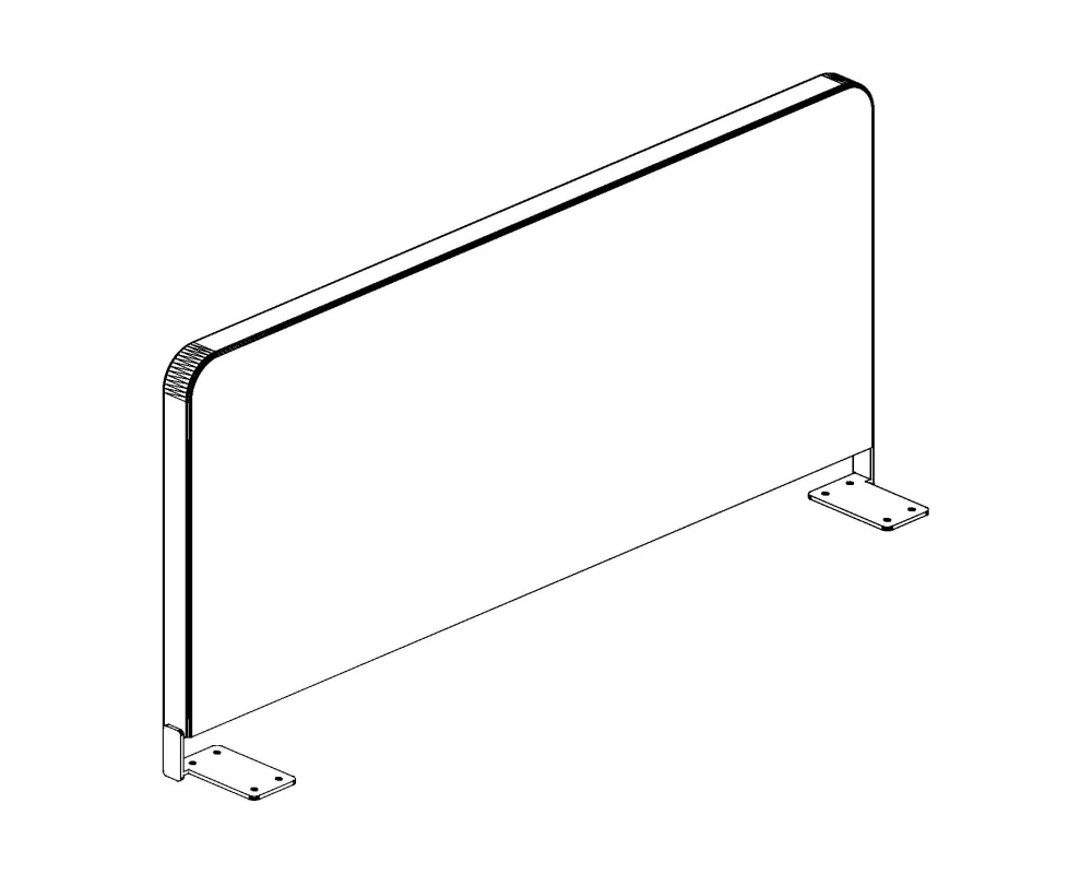 Экран боковой Ткань 980х28х497 Стайл Проджект / Style Project