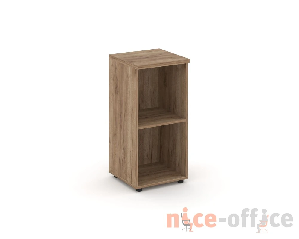 Стеллаж низкий узкий 400x400x833 зад. стенка HDF Стайл Проджект / Style Project