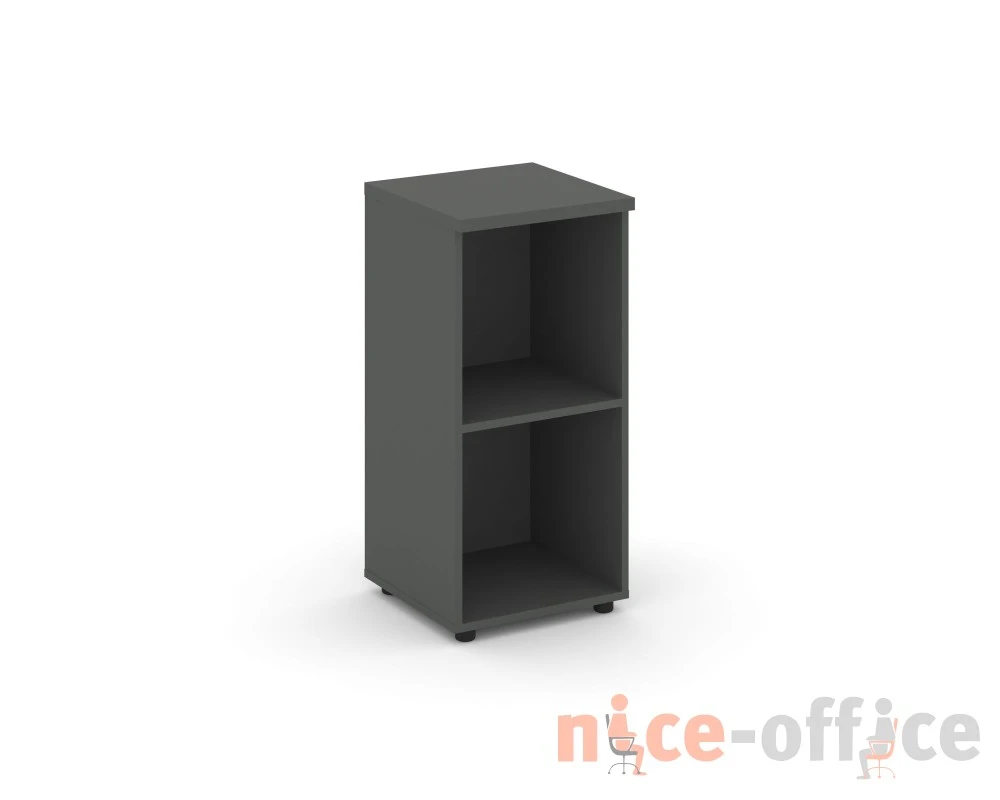 Стеллаж низкий узкий 400x400x833 зад. стенка HDF Стайл Проджект / Style Project