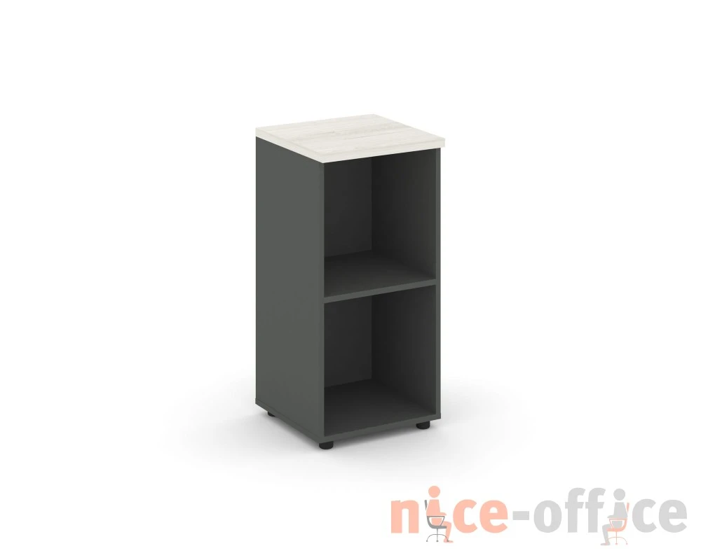 Стеллаж низкий узкий 400x400x833 зад. стенка HDF Стайл Проджект / Style Project