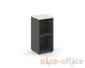 Стеллаж низкий узкий 400x400x833 зад. стенка HDF Стайл Проджект / Style Project images