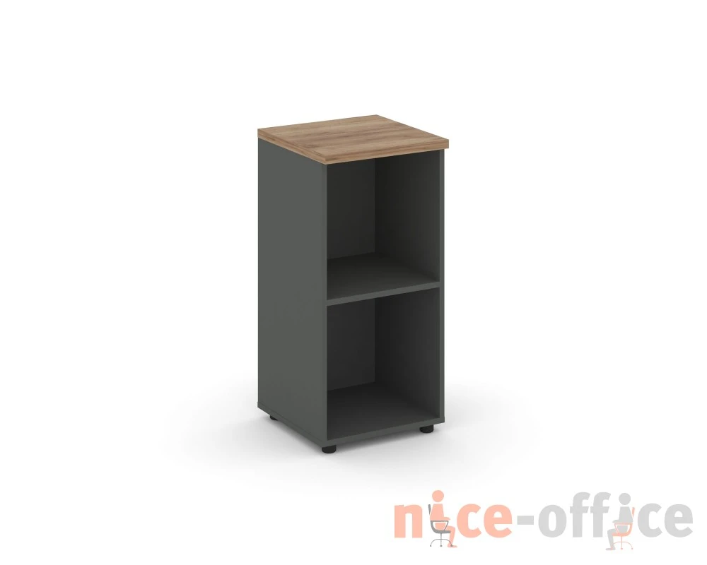 Стеллаж низкий узкий 400x400x833 зад. стенка HDF Стайл Проджект / Style Project