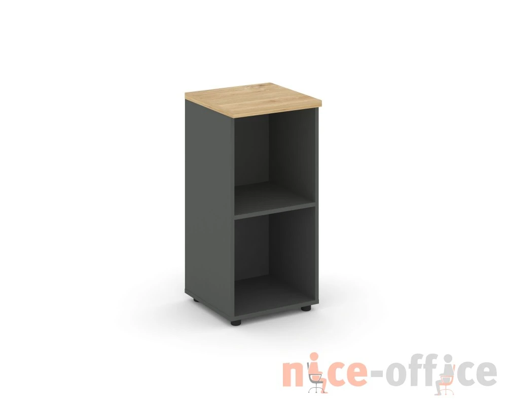 Стеллаж низкий узкий 400x400x833 зад. стенка HDF Стайл Проджект / Style Project