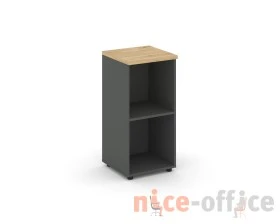 Стеллаж низкий узкий 400x400x833 зад. стенка HDF Стайл Проджект / Style Project images