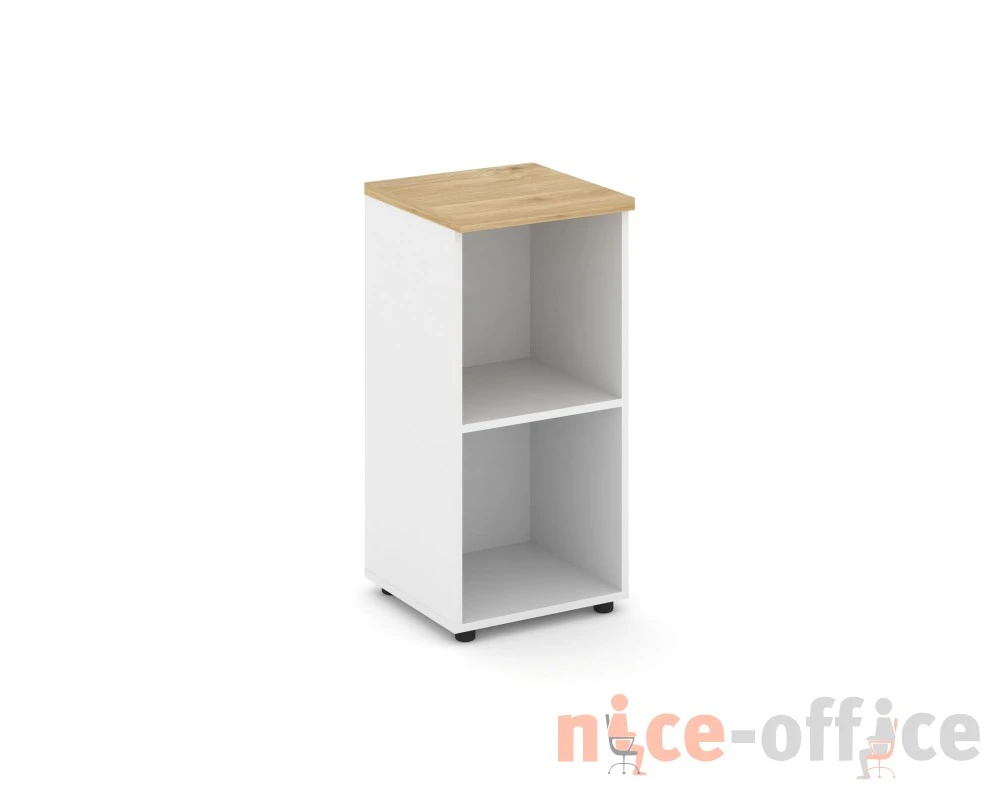 Стеллаж низкий узкий 400x400x833 зад. стенка HDF Стайл Проджект / Style Project