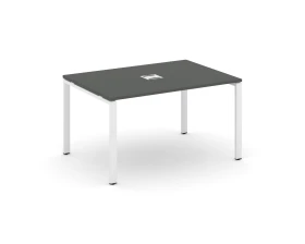 Стол переговорный на П-образном каркасе 60 мм с лючком 1380x980x750 Стайл Проджект / Style Project images