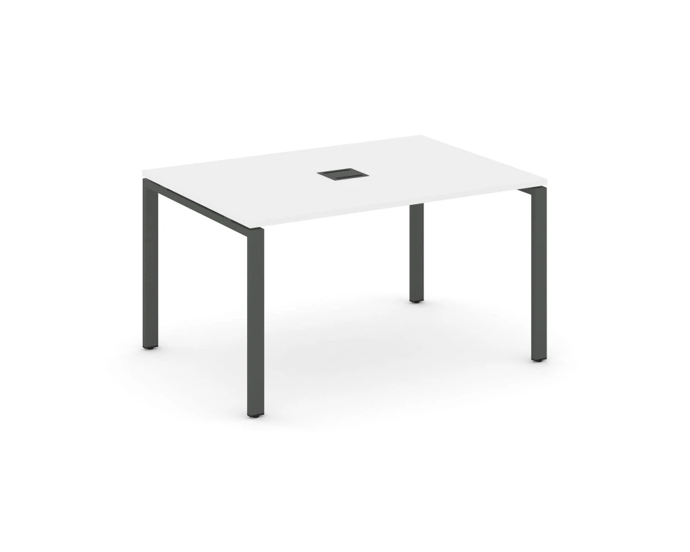 Стол переговорный на П-образном каркасе 60 мм с лючком 1380x980x750 Стайл Проджект / Style Project