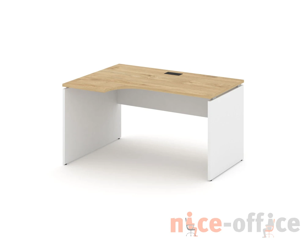 Стол рабочий эргоном. левый 1580x800/980x750 Стайл Проджект / Style Project