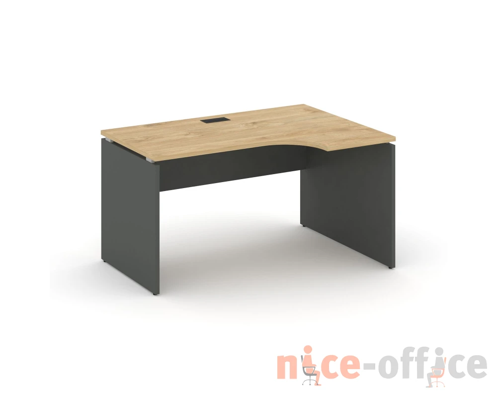 Стол рабочий эргоном. правый 1580x700/980x750 Стайл Проджект / Style Project