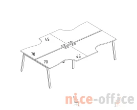Рабочая станция TRE со столами (4х140) Классика A4.PRO images