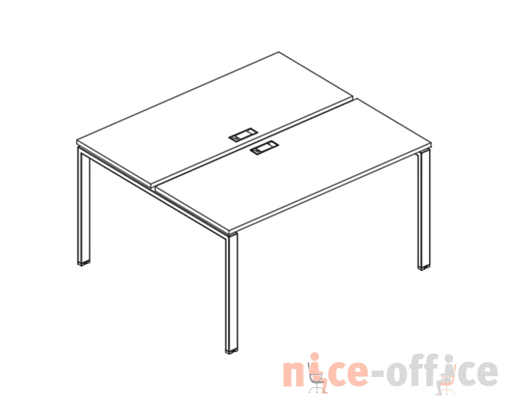 Станция 2х120 рабочая с металлокаркасом UNO A4.PRO