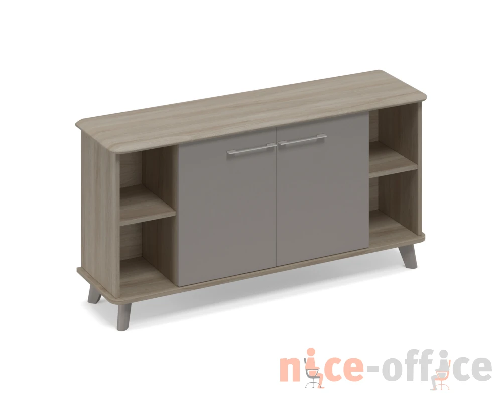 Шкаф низкий полузакрытый греденция 150x44x87,2 Time Metal