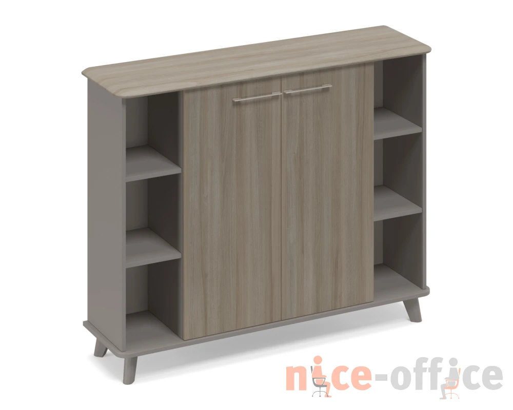 Шкаф средний полузакрытый греденция 150x44x122,4 Time Metal