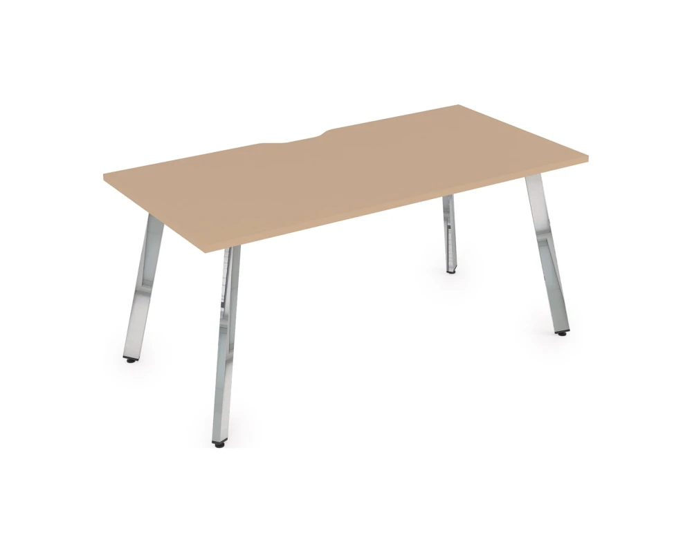 Стол рабочий, прямолинейный, с вырезом (1400x800x750) АРРЕДО / ARREDO