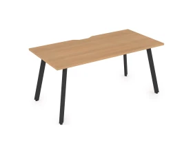 Стол рабочий, прямолинейный, с вырезом (1400x800x750) АРРЕДО / ARREDO images